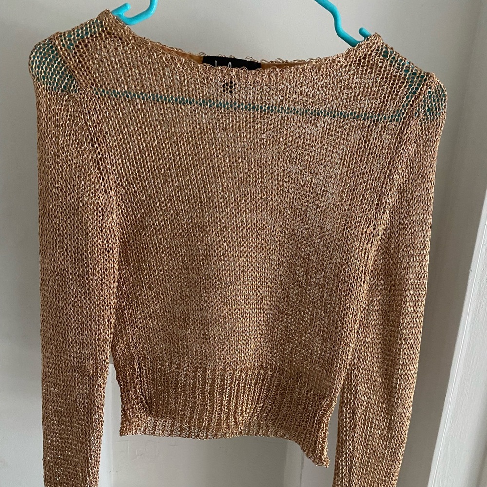 Lulus rose gold crop top